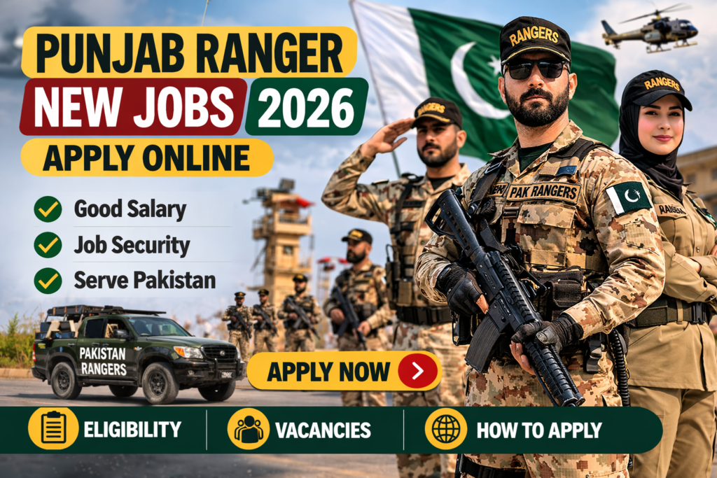 Punjab Ranger New Jobs 2026 Apply Online